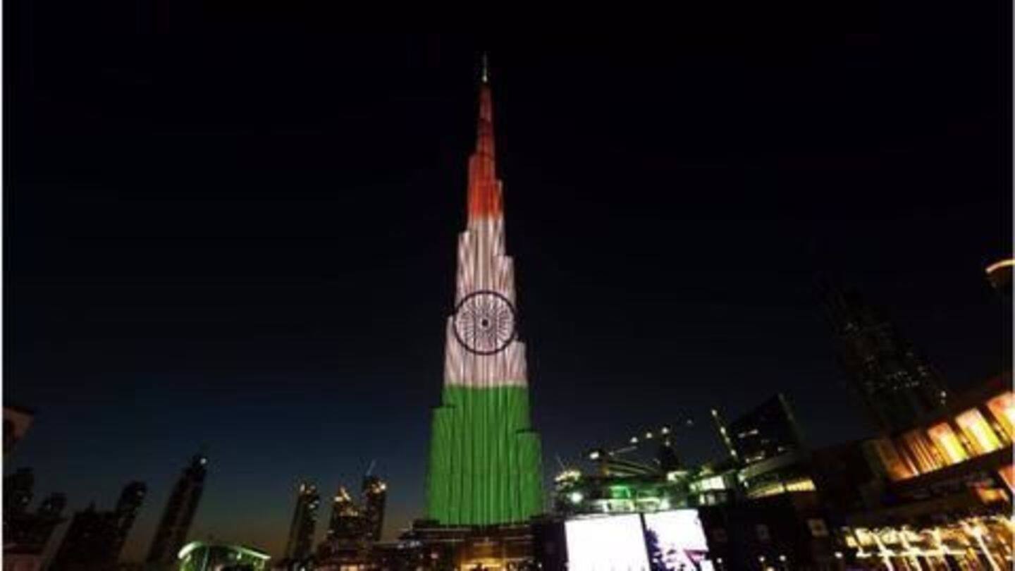 R-Day: Burj Khalifa lights up in India's honour R-Day: Burj Khalifa lights up in India's honour