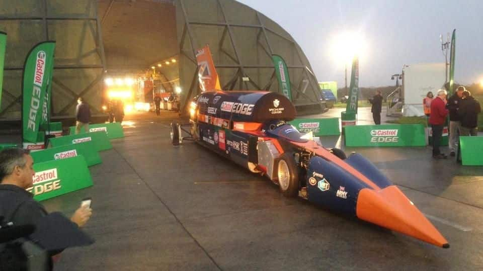 World's fastest rocket car completes its first trial | NewsBytes