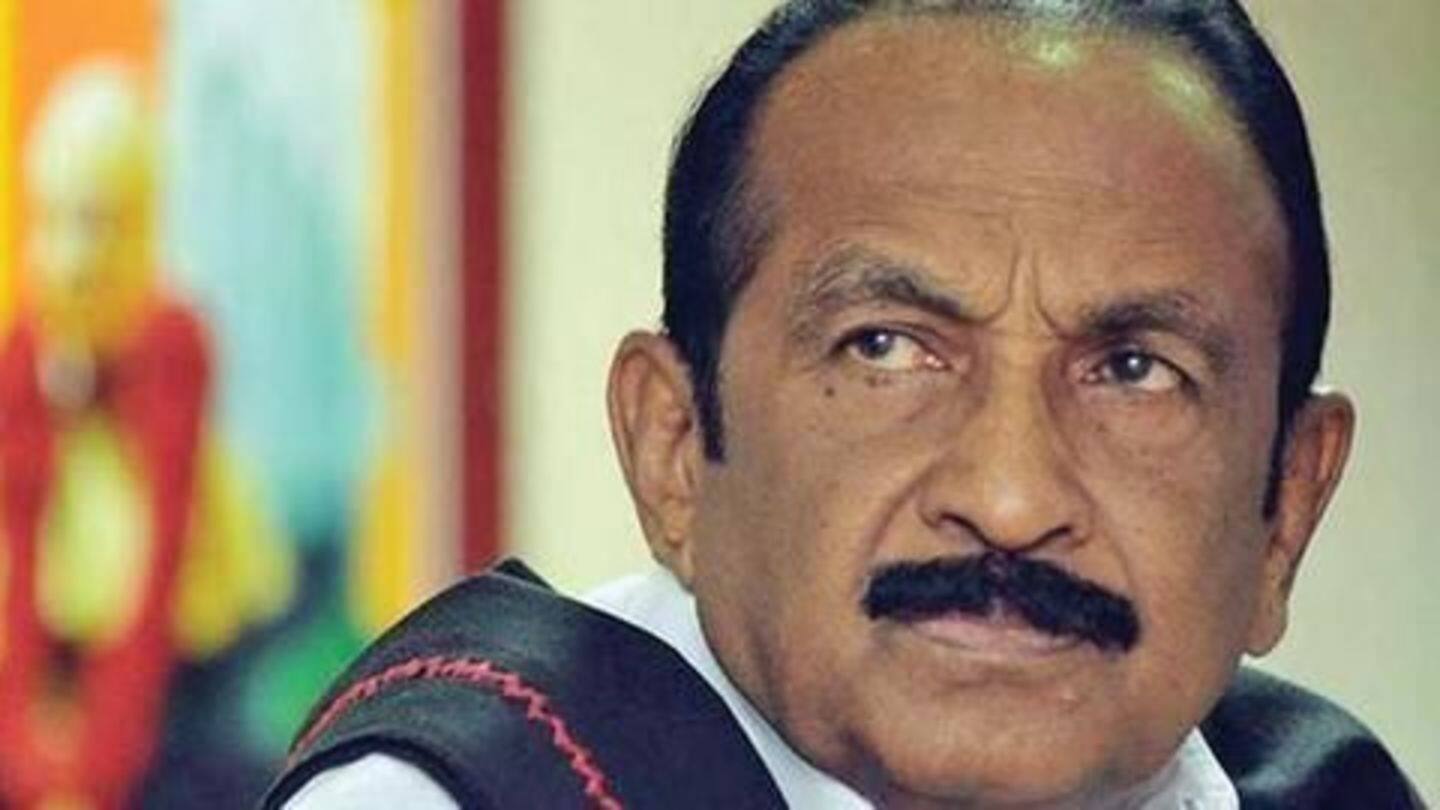 MDMK chief Vaiko detained in Malaysia over alleged LTTE links