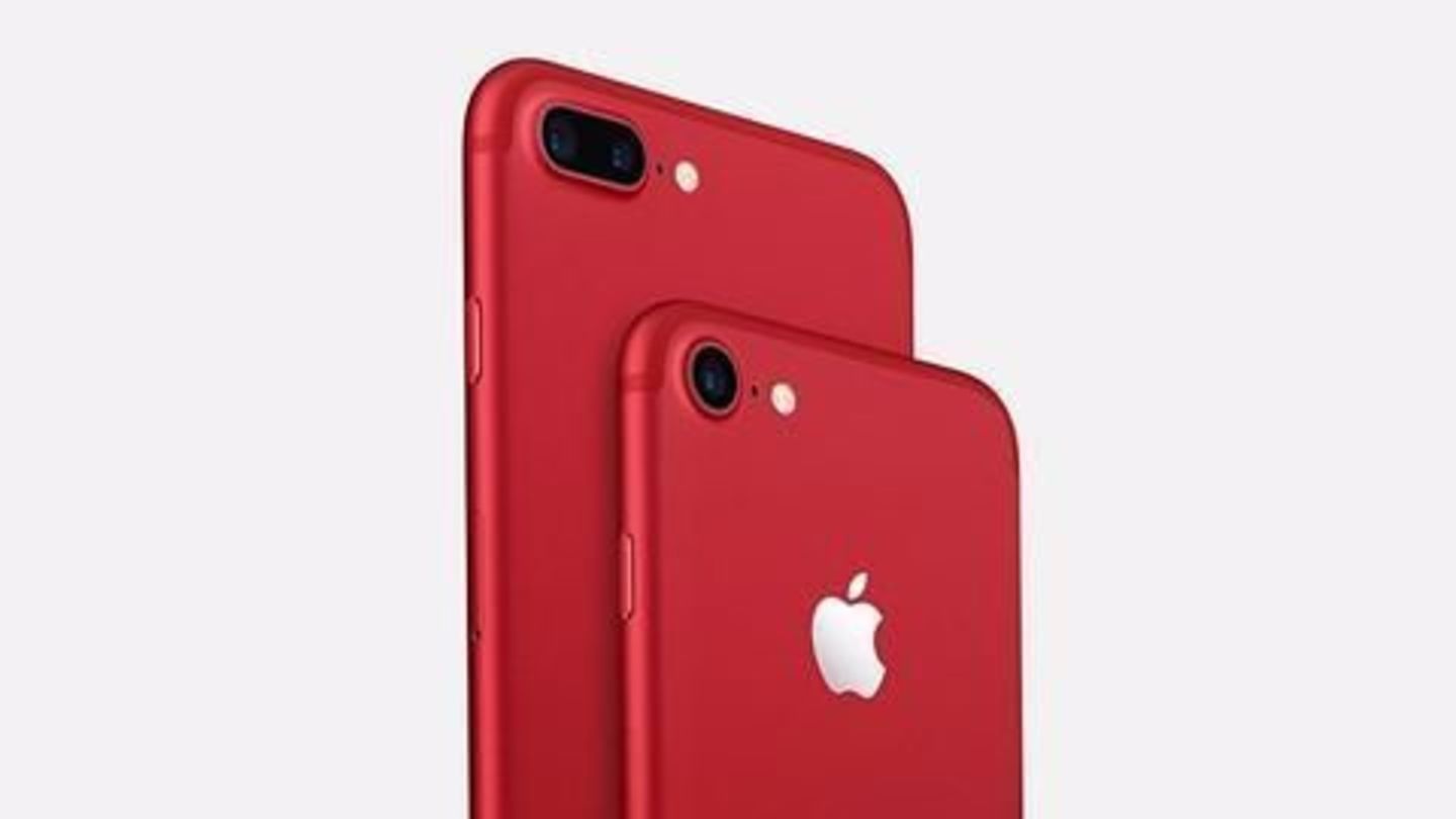 A red iPhone is here and it's not a prank
