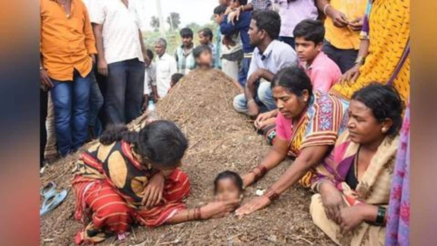 Superstitions galore: Specially-abled kids buried neck-deep during solar eclipse