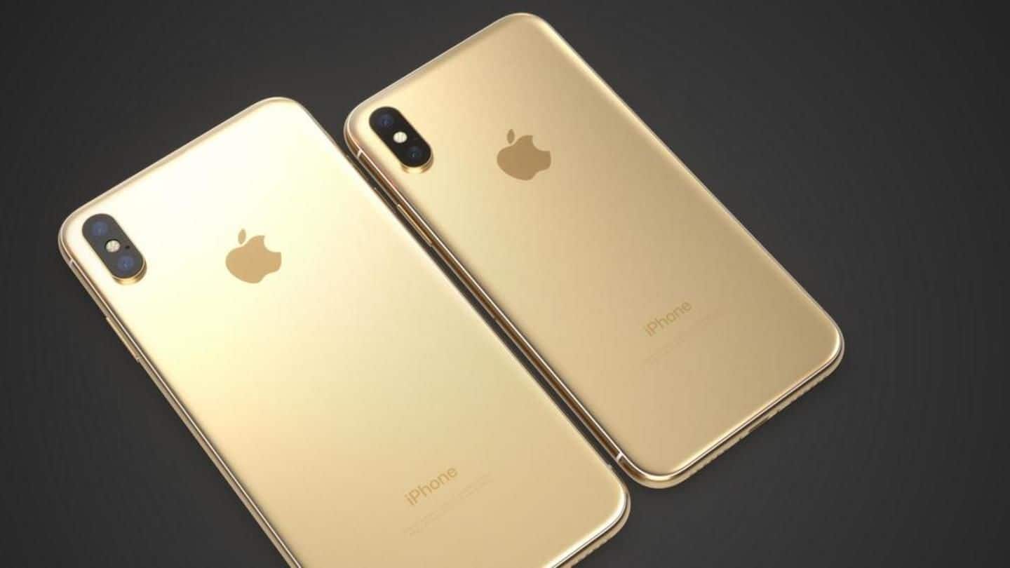 Apple had designed a gold-colored iPhoneX, but never released it