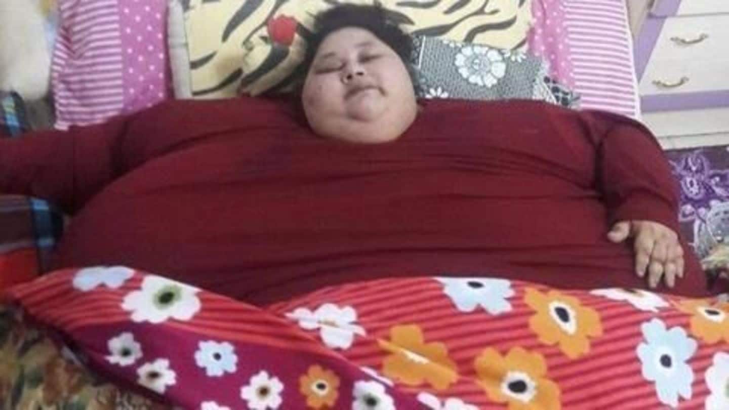 Rs. 19L raised for expenses of Eman, world's heaviest woman