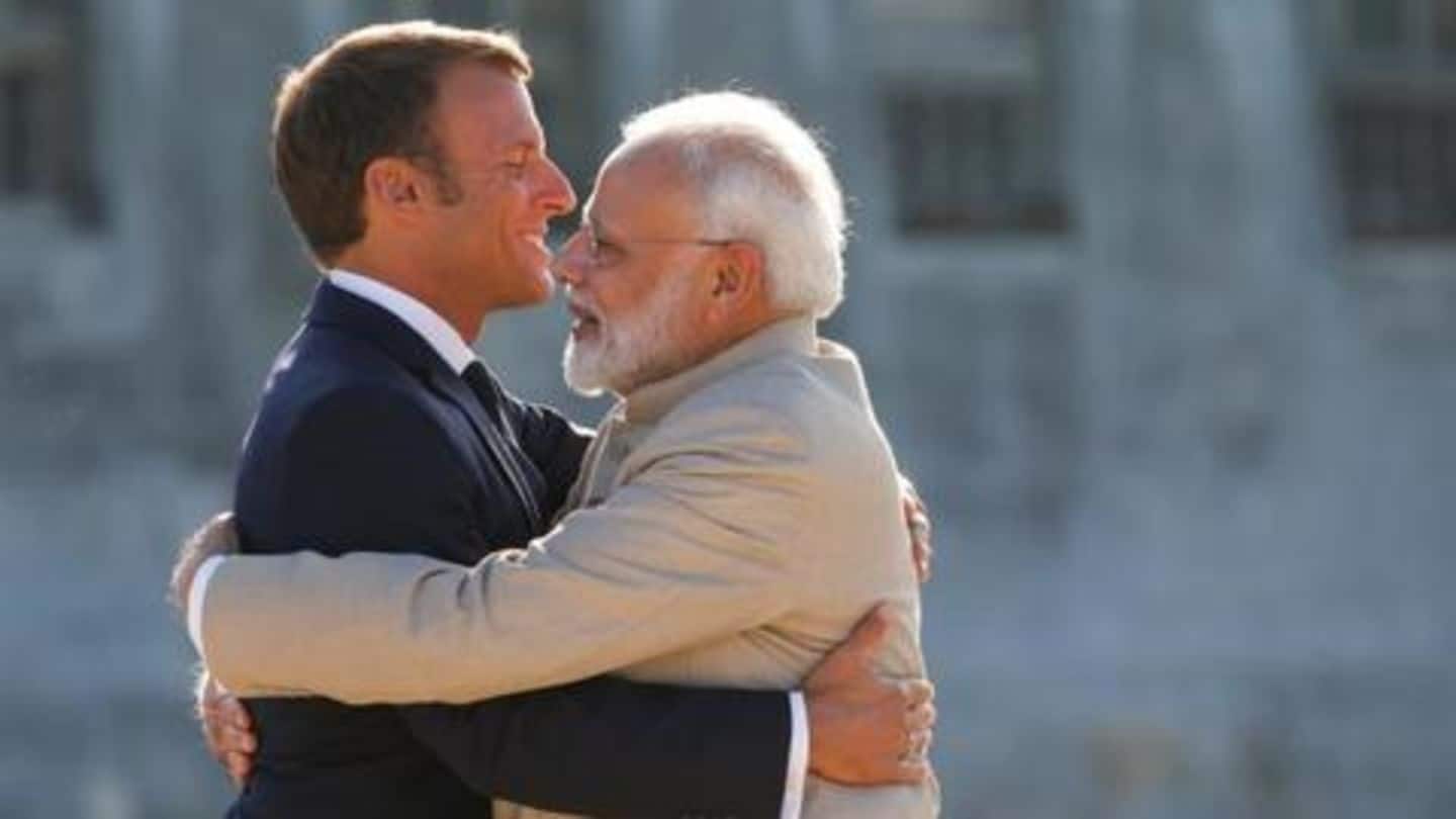 In France, PM Modi talks about friendship between both nations