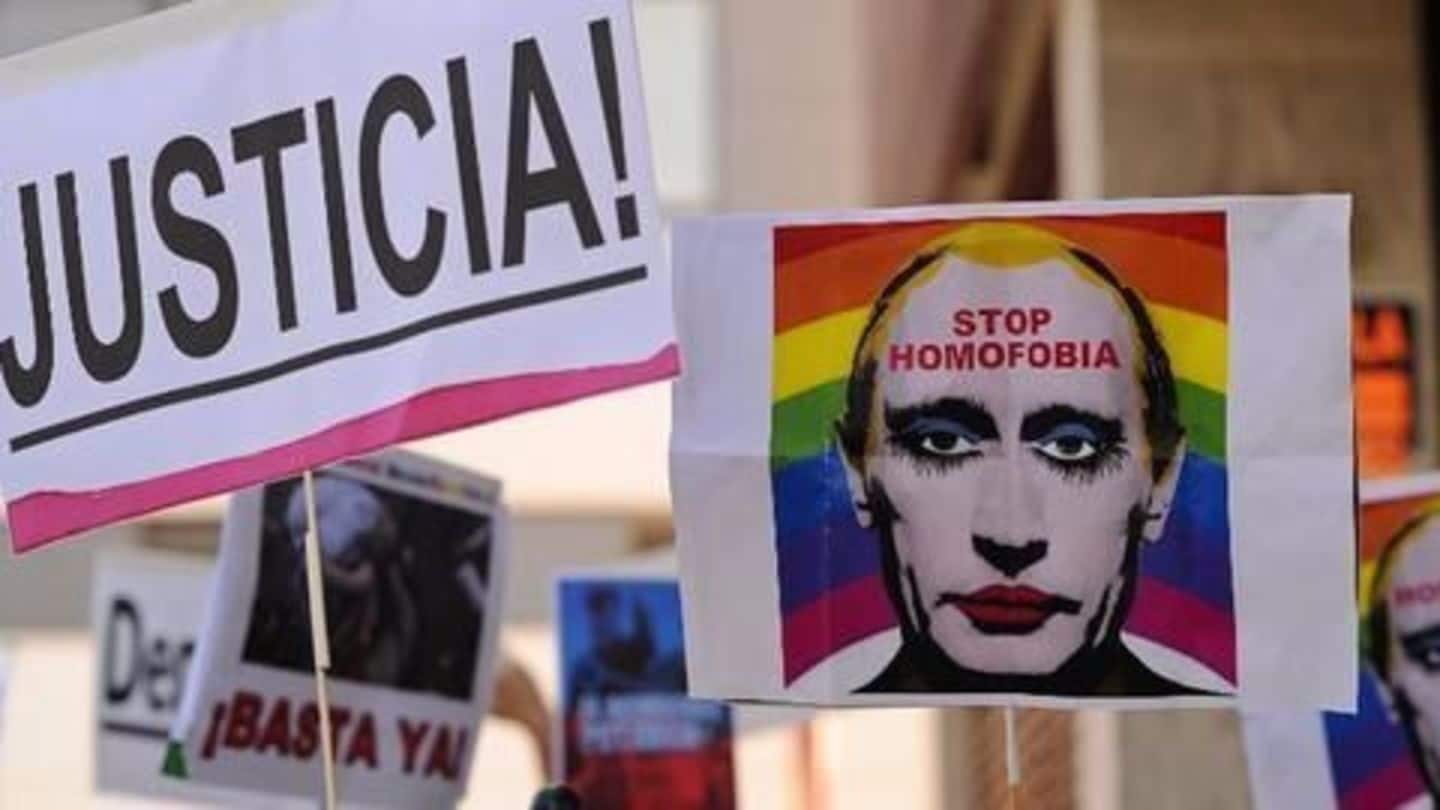 Russia bans "gay clown" memes of President Putin