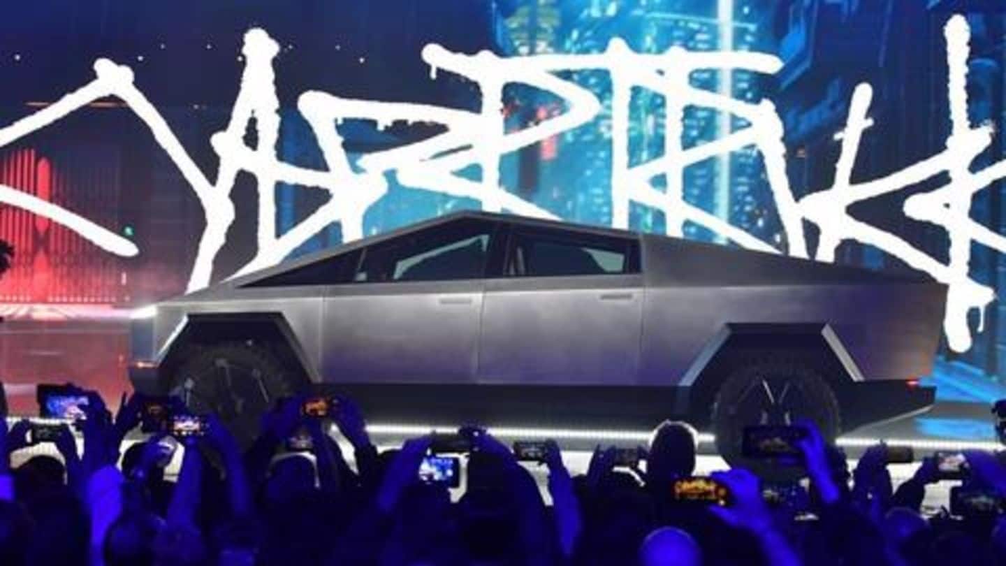 Tesla's futuristic Cybertruck is bulletproof, but not shatter-proof
