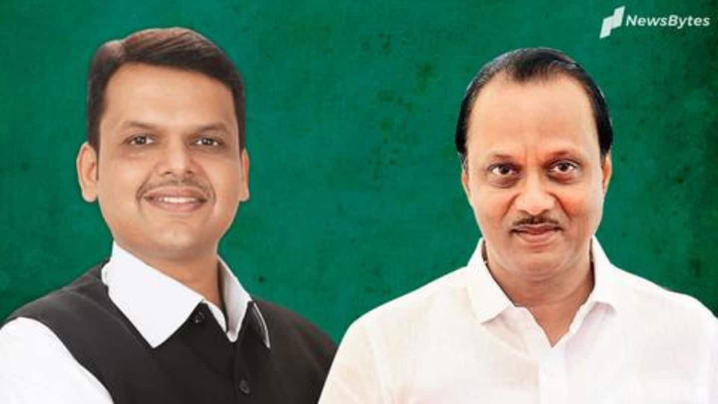 Maharashtra: Fadnavis took oath as CM, NCP's Pawar his Deputy