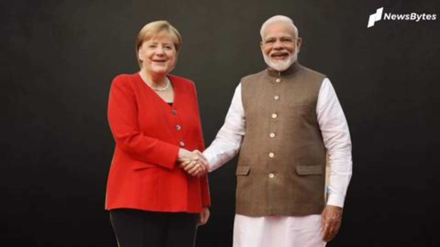 Angela Merkel arrives in India, meets PM at Rashtrapati Bhavan