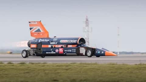 World's fastest rocket car completes its first trial