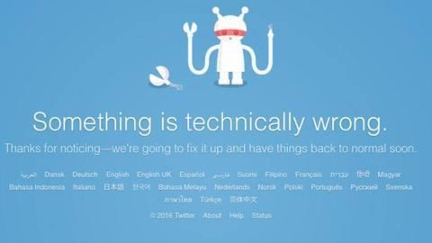 Twitter down or not working?