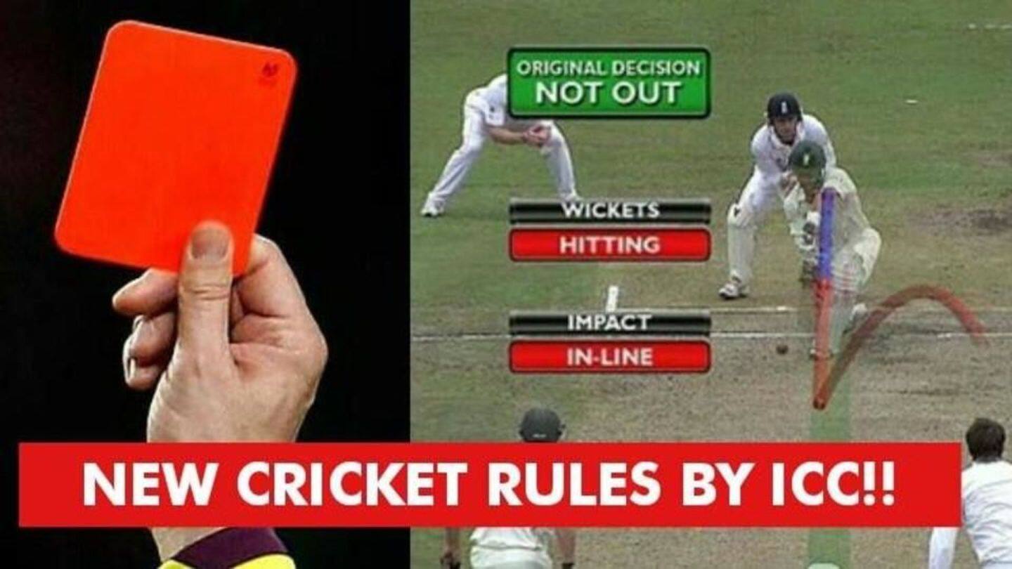 New cricket rule changes to be implemented from 28 September