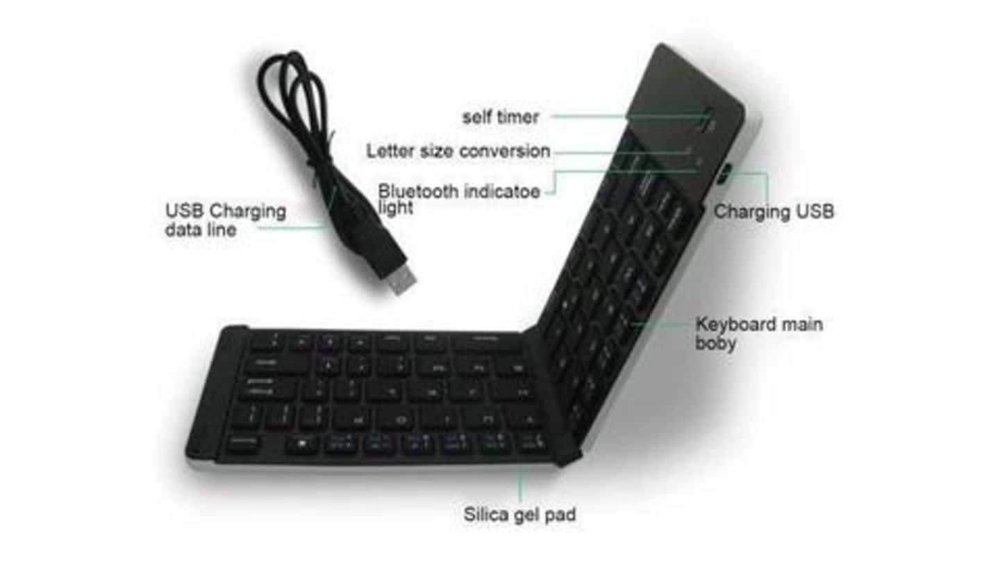 Finaux F66 Portable Wireless Foldable Keyboard: Priced at Rs. 1,150 Finaux F66 Portable Wireless Foldable Keyboard: Priced at Rs. 1,150