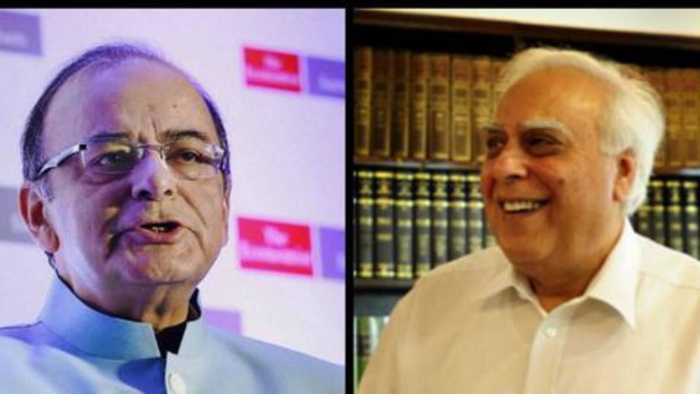 Once, Sibal praised Jaitley for his achievements Once, Sibal praised Jaitley for his achievements