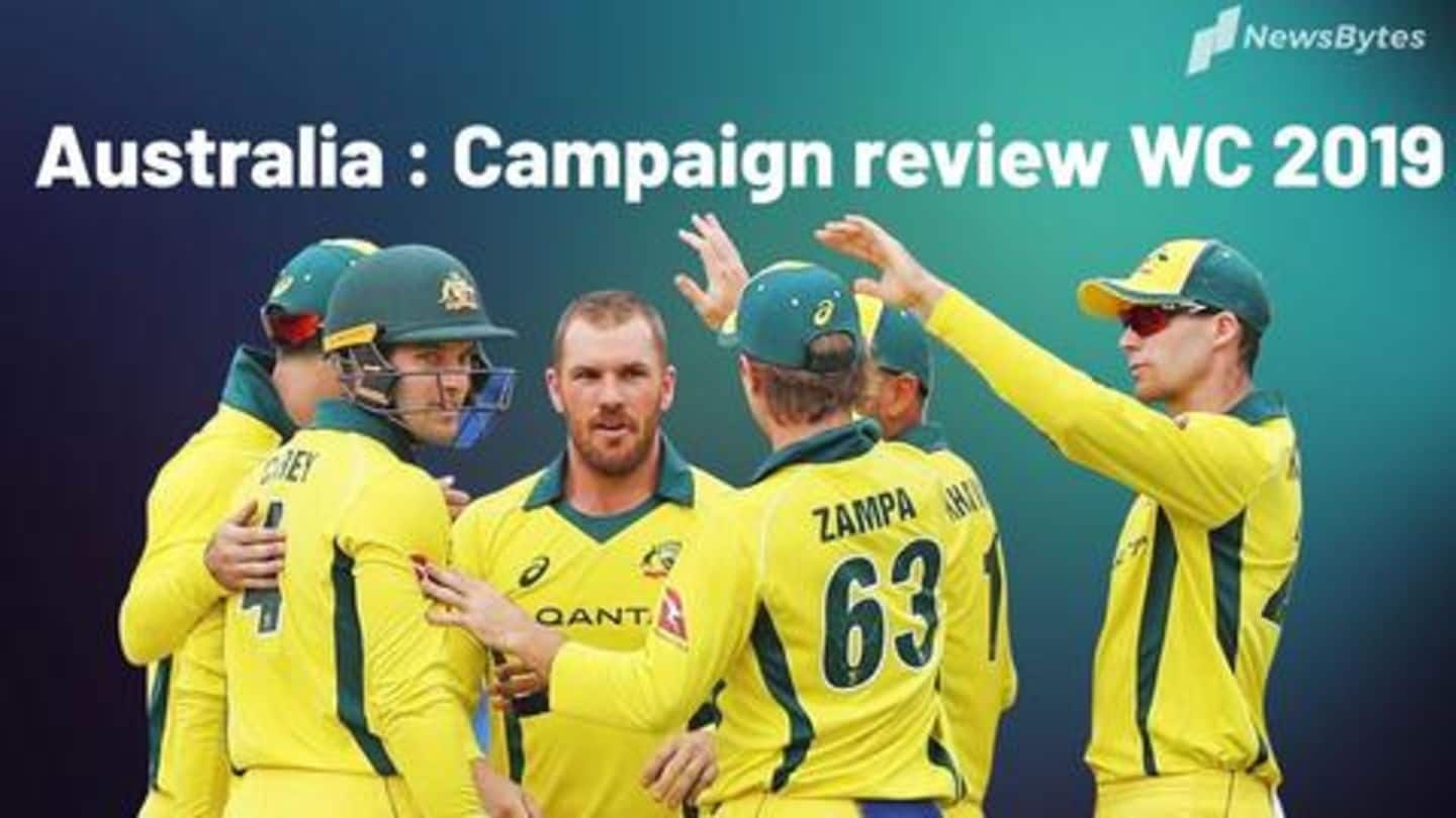 Review of Australia's ICC World Cup 2019 campaign