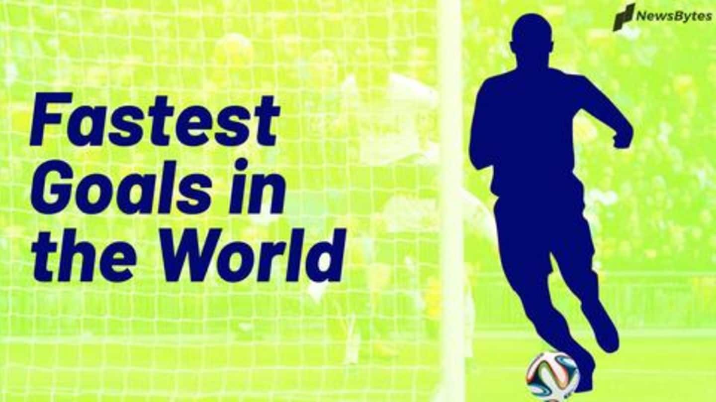 The fastest goals in international football