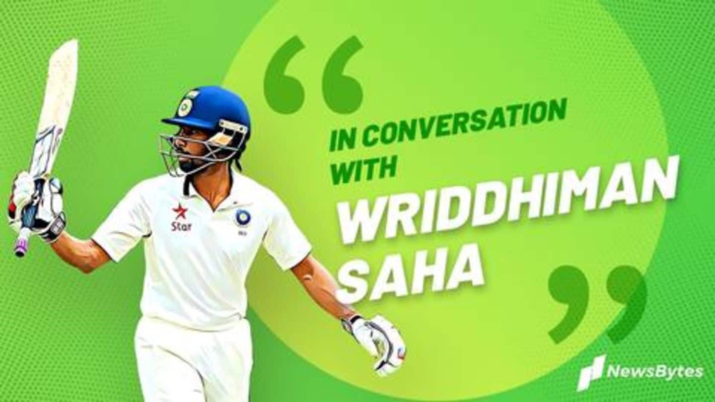 #NewsBytesExclusive: Wriddhiman Saha on Test selection, World Cup and more