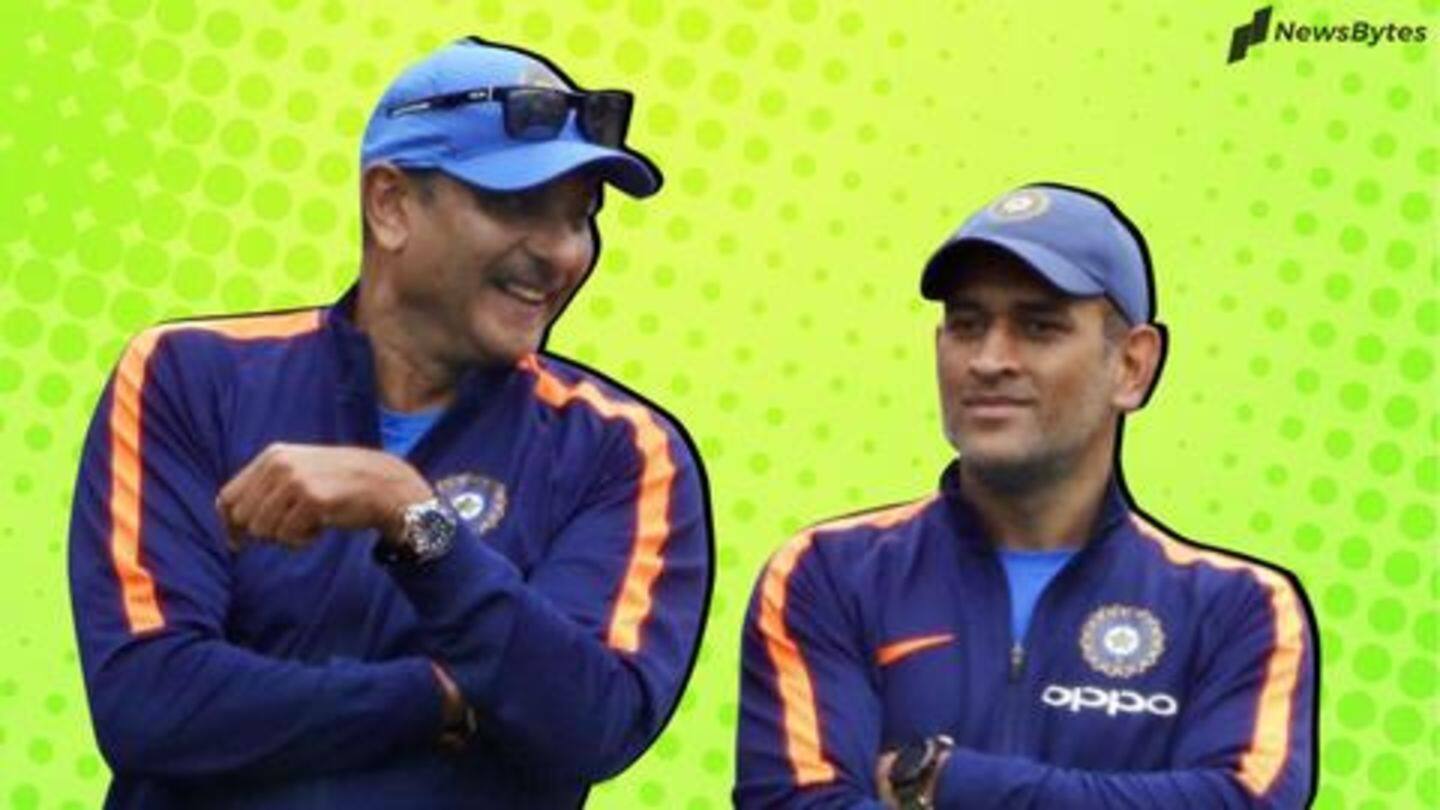 Shastri explains why Dhoni was sent at number seven