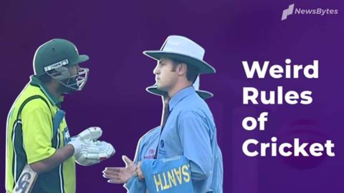 Five weirdest rules of cricket