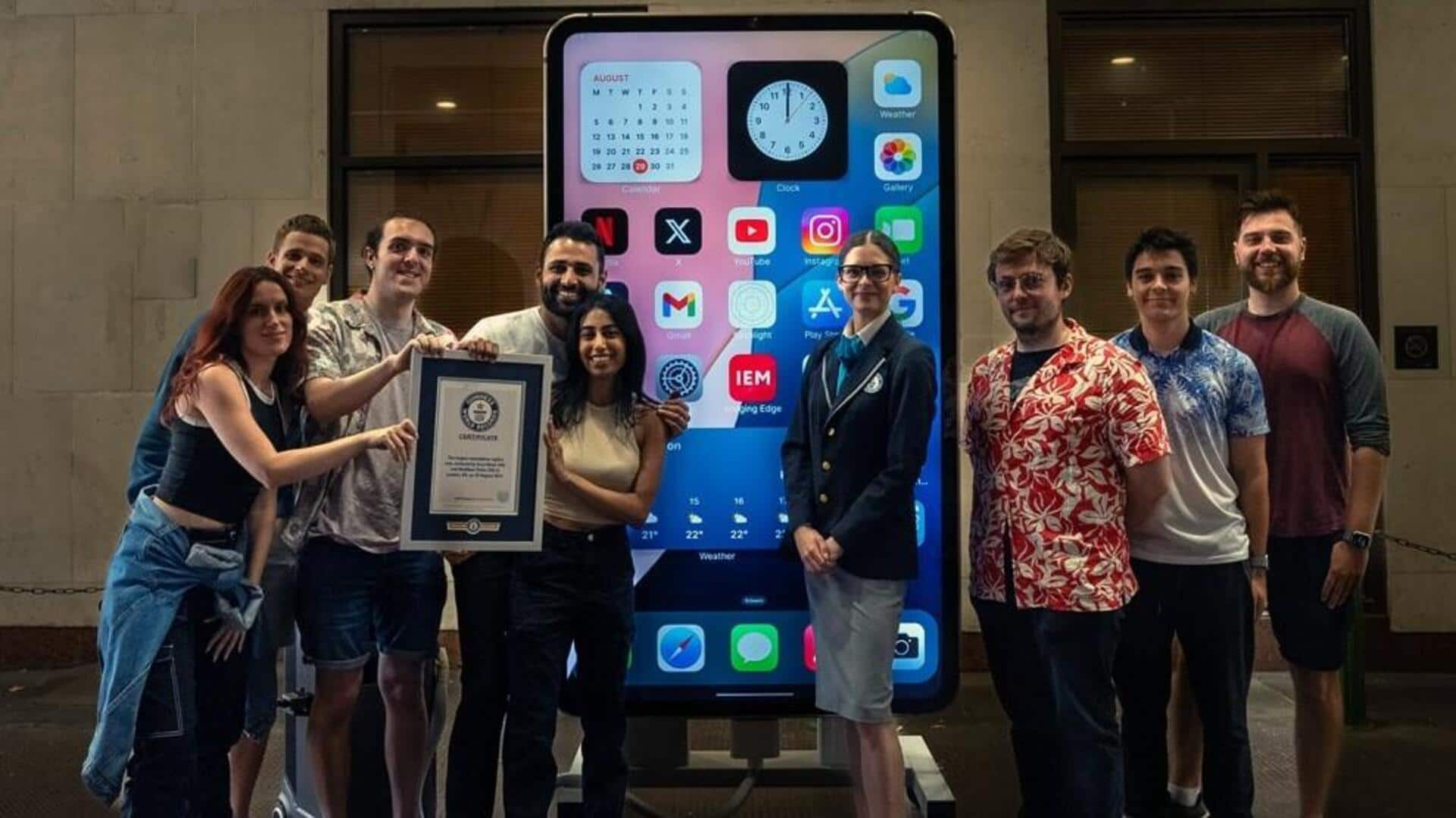 Indian-origin YouTuber builds world's largest iPhone, bags Guinness World Record