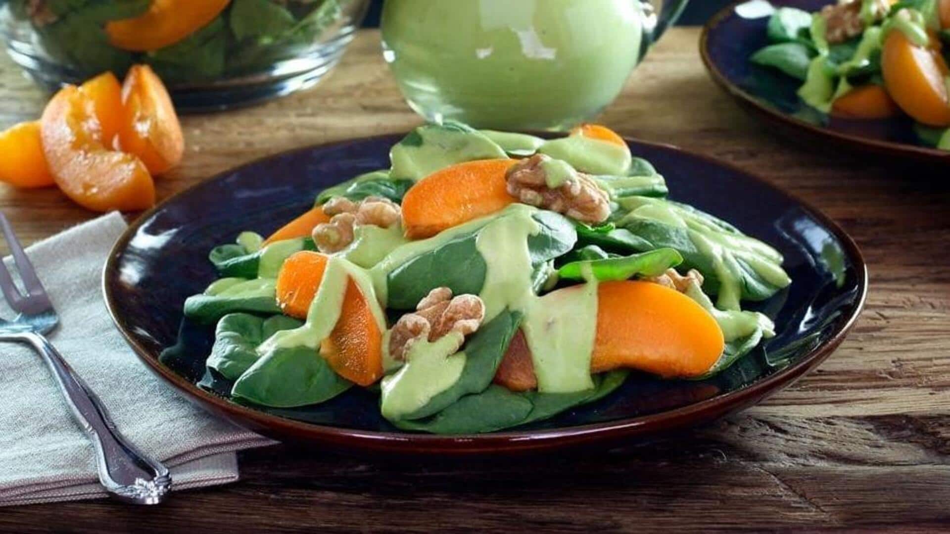 Apricots + spinach: The perfect salad duo Apricots + spinach: The perfect salad duo