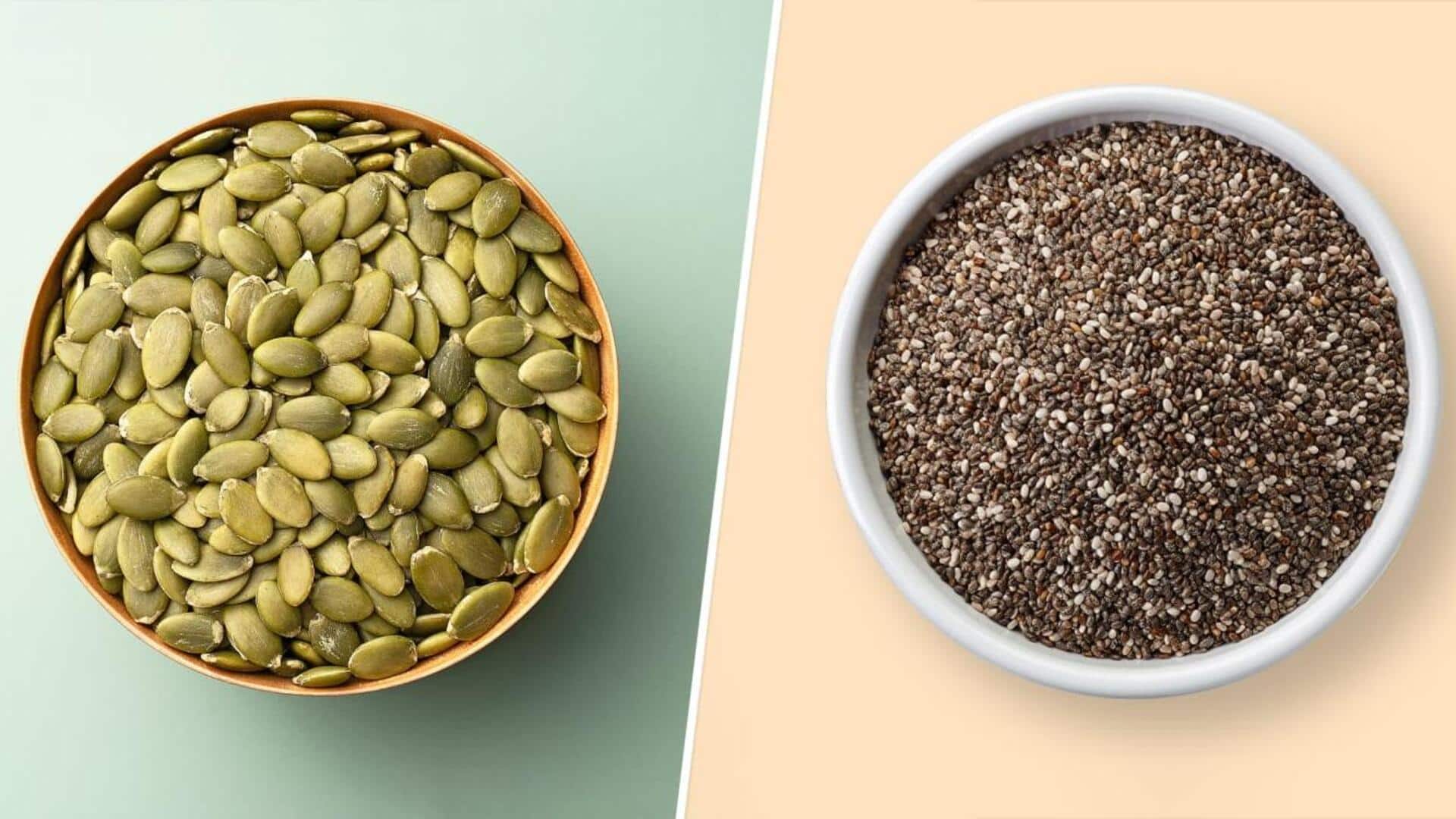 Pumpkin seeds v/s chia seeds: Which is healthier?