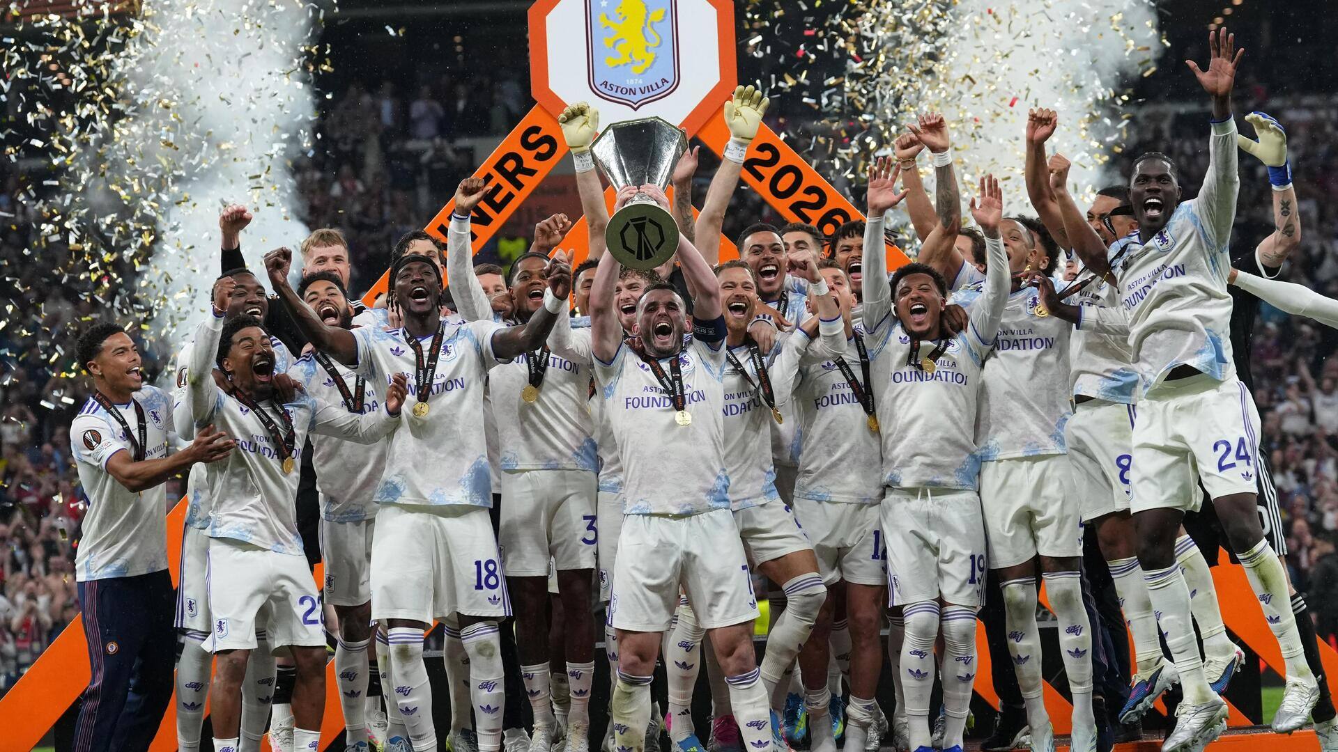 Aston Villa win Europa League title after beating Freiburg: Stats