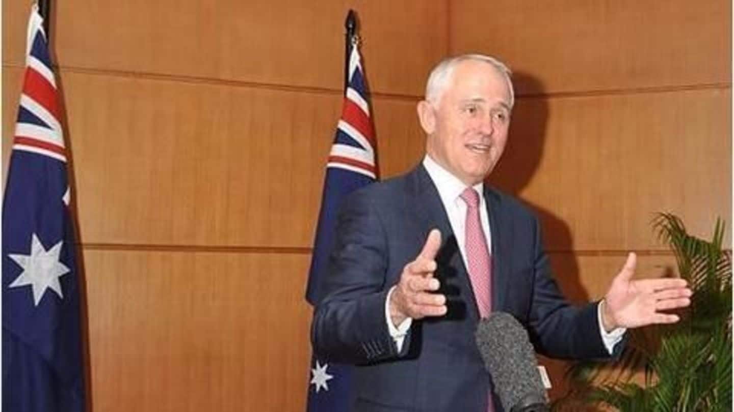 Strengthening ties? Church present makes light of Trump-Turnbull feud