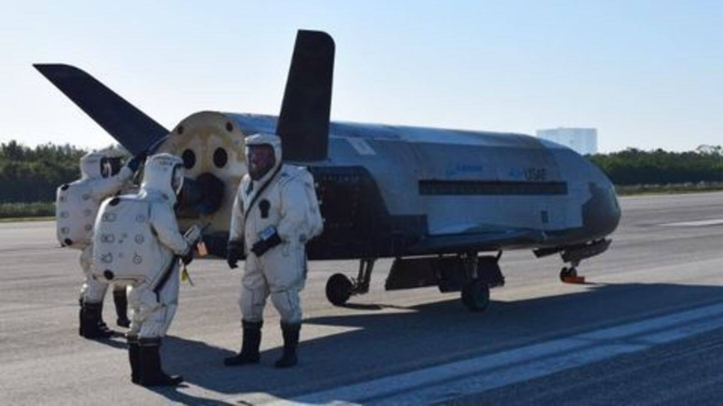 US military's top secret X-37B space plane returns from orbit