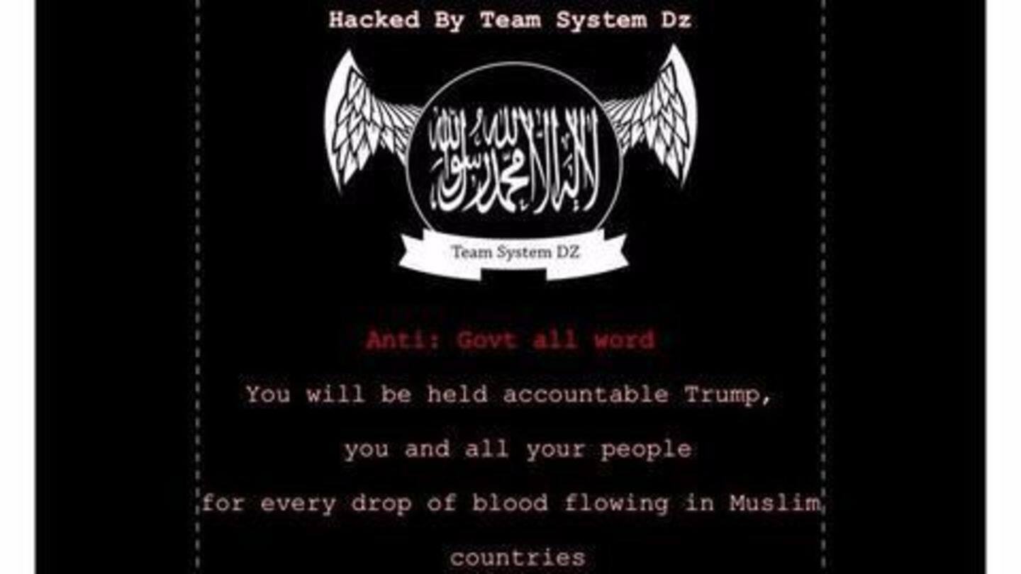 Ohio government's websites hacked with pro-ISIS messages, Trump threatened