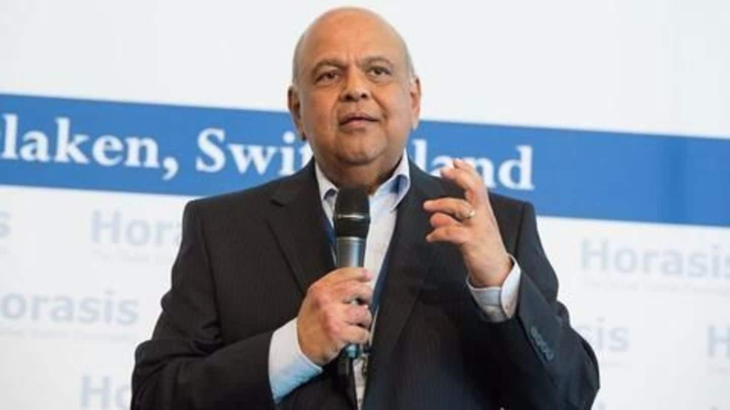South African president fires Indian-origin finance minister Pravin Gordhan