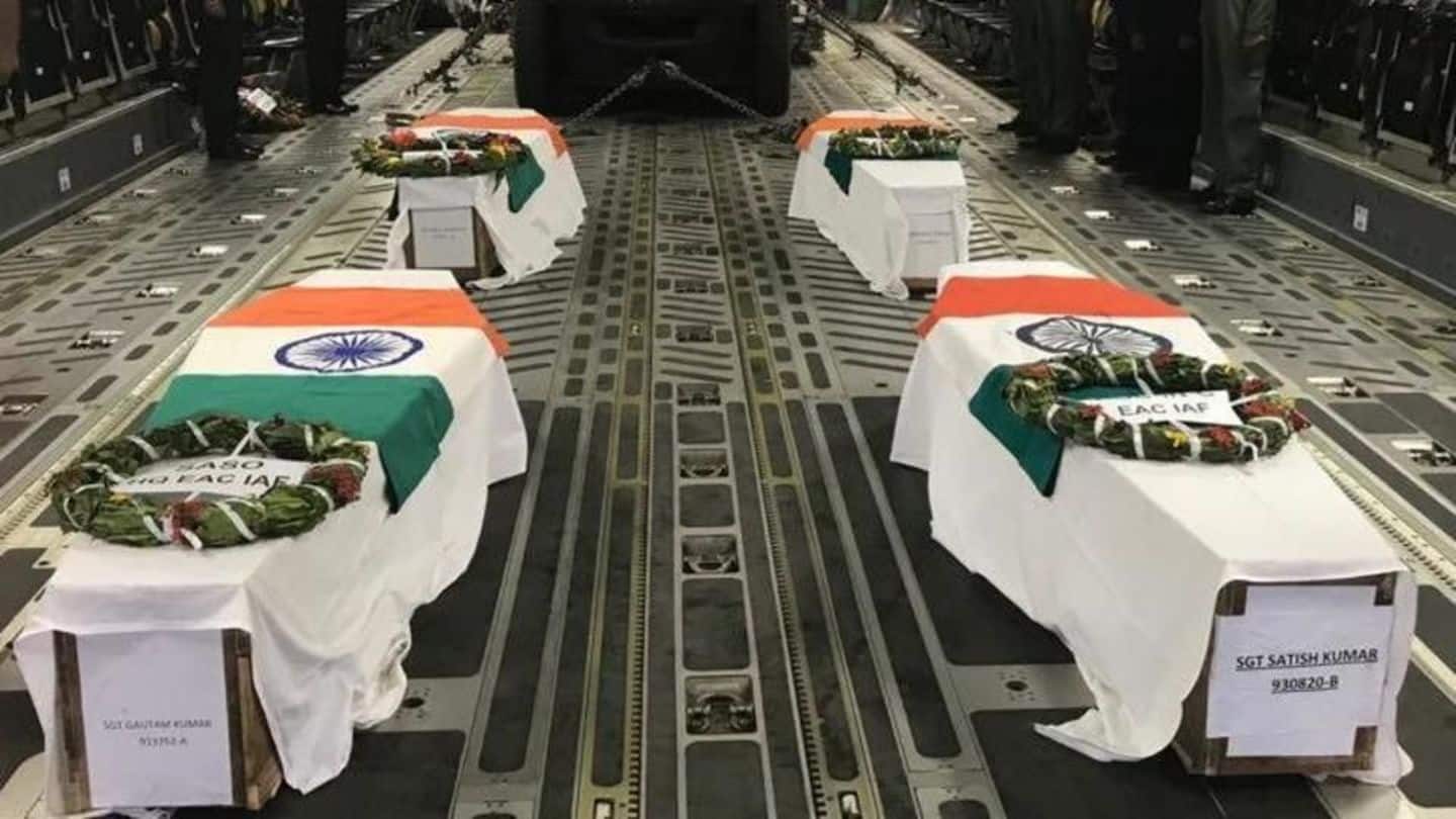 Flights carrying soldiers' bodies may observe 30 seconds of silence