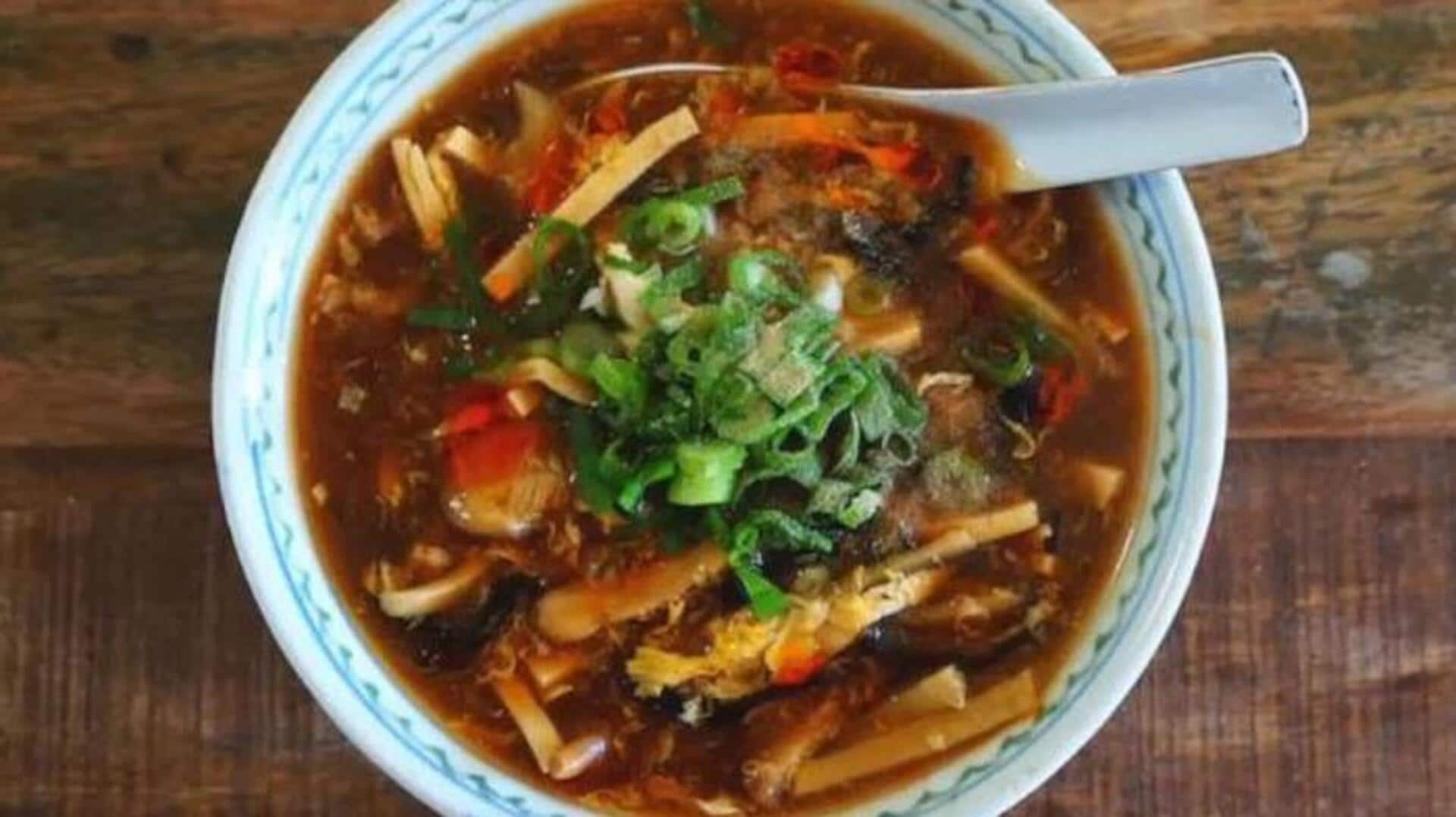 Check out this Chinese vegan hot and sour soup recipe