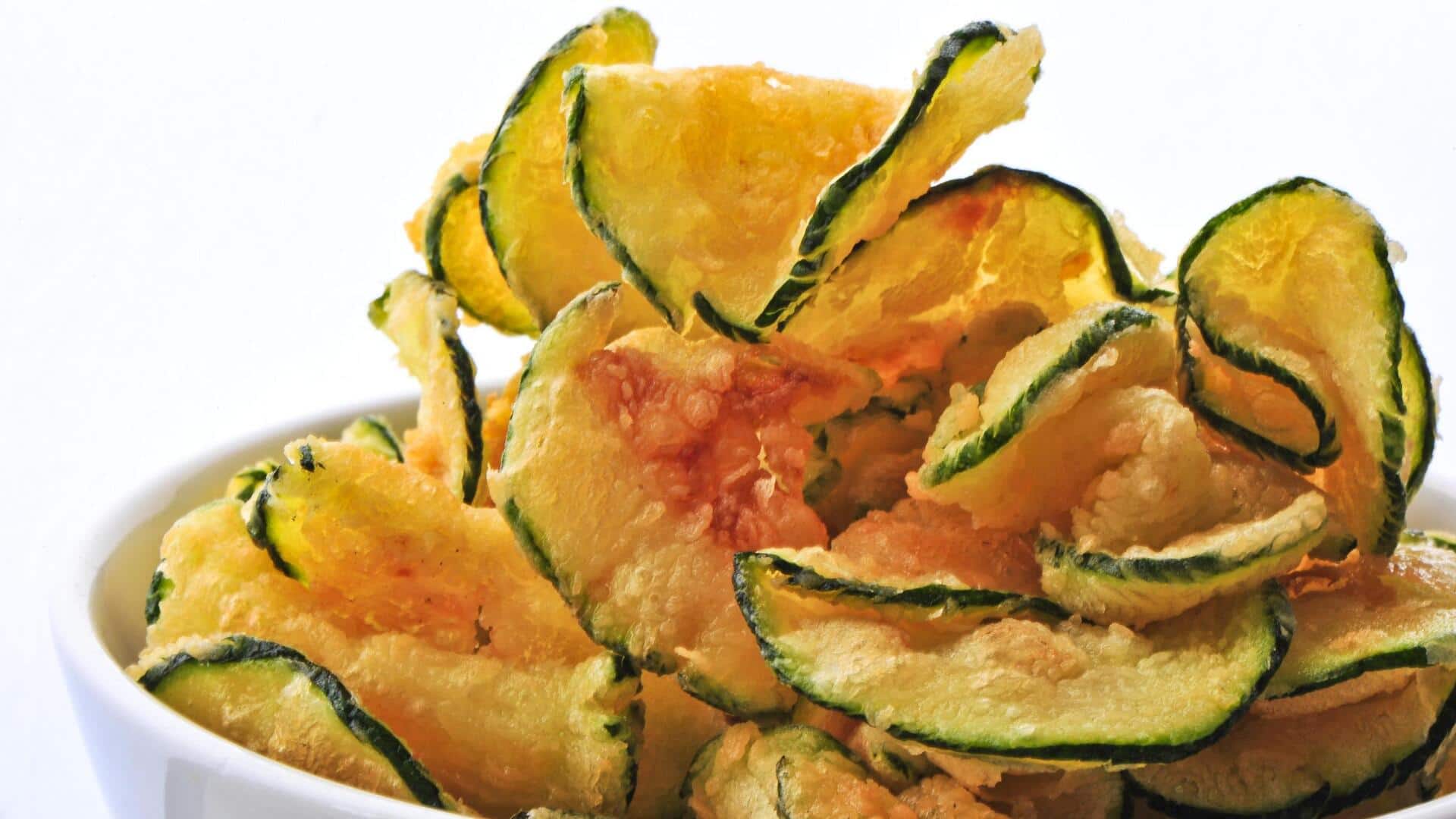 Try zucchini crisps for a nutritious snack Try zucchini crisps for a nutritious snack