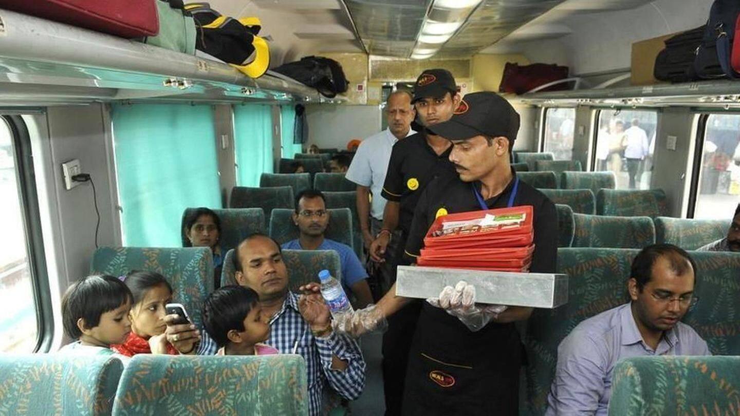 No food bill on trains? You don't need to pay!