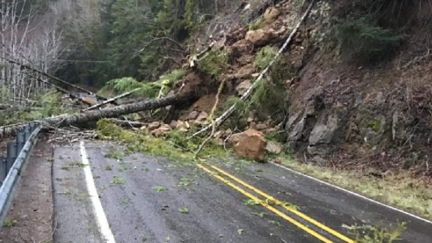 Massive landslide hits Chandigarh-Shimla highway, traffic movement halted