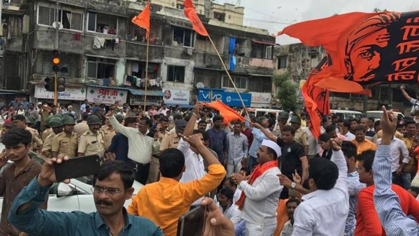 Maratha protests: Roads blocked, trains stopped, buses vandalized in Mumbai