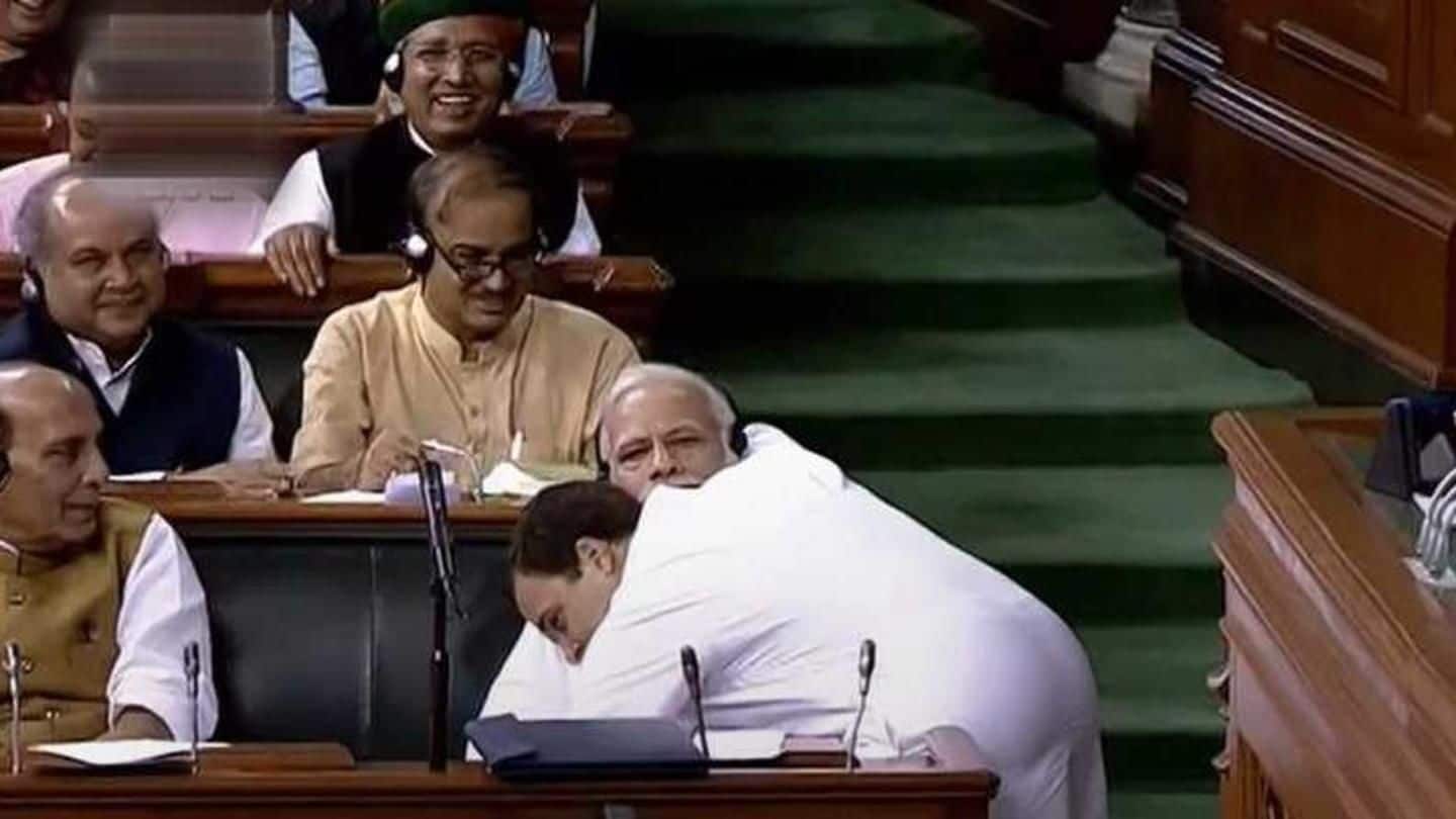 A hug shakes Indian politics
