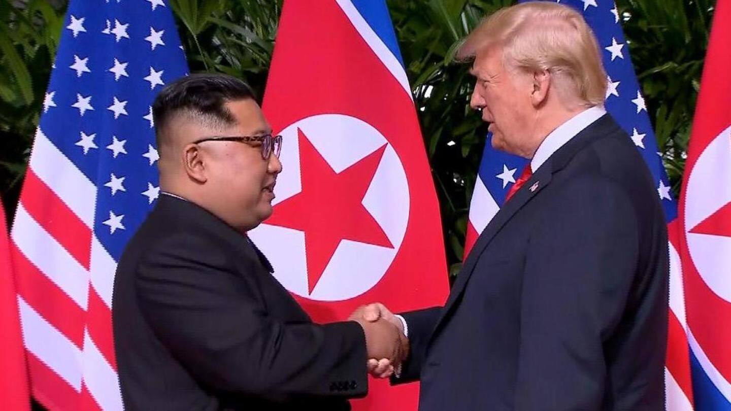 Trump, Kim welcome Singapore summit with a historic handshake