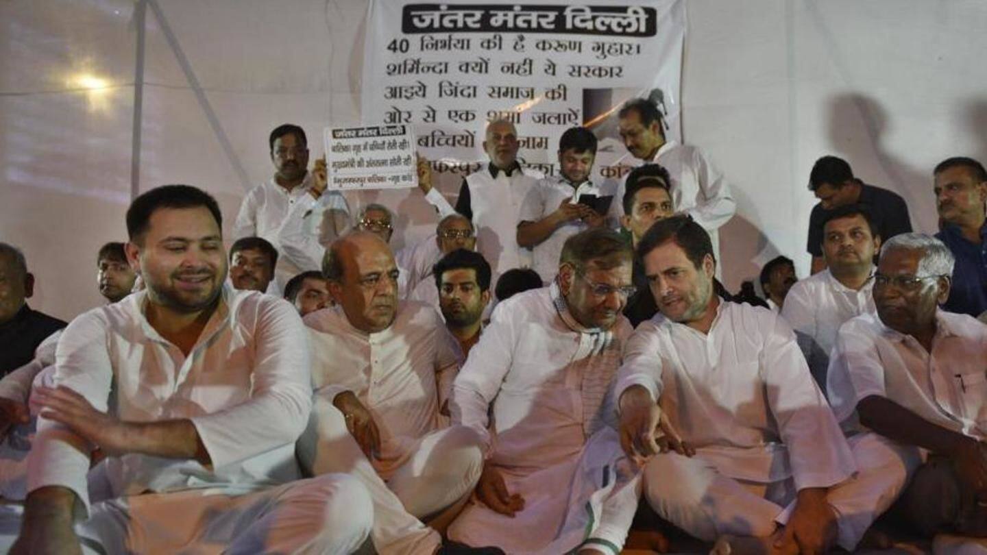 Opposition parties launch protest in the national capital Opposition parties launch protest in the national capital
