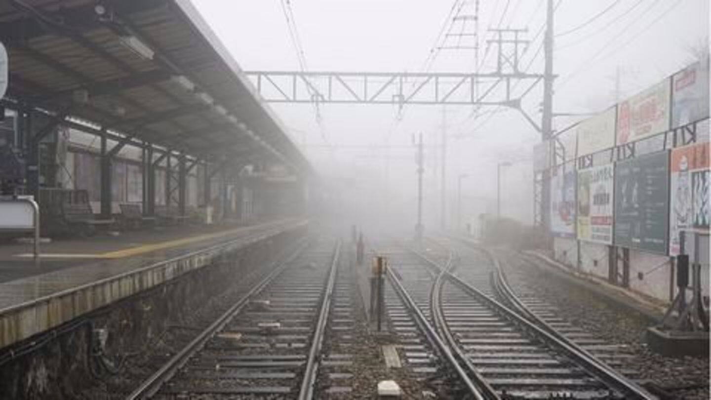 Fog delays trains and flights, many cancelled