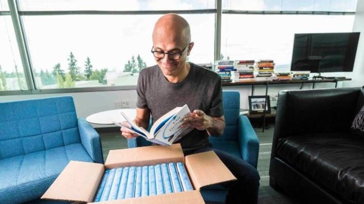 Satya Nadella turns author with 'Hit Refresh'