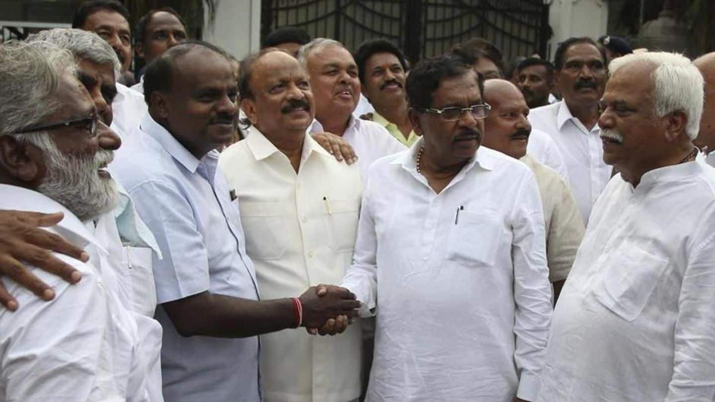 After week-long drama, HD Kumaraswamy takes oath as Karnataka CM