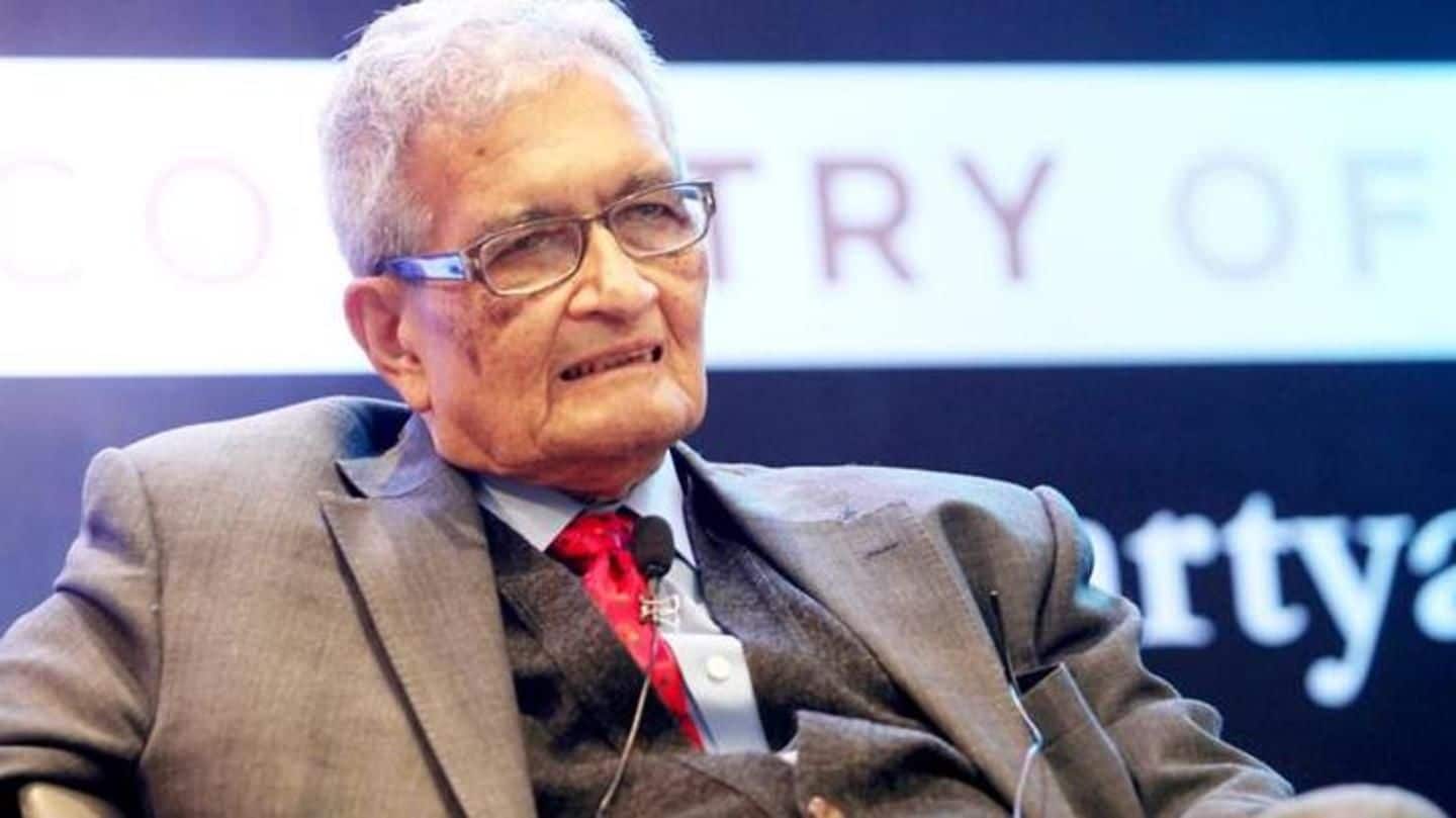 After Amartya Sen's criticism,NITI Aayog VC offers him a 'challenge'