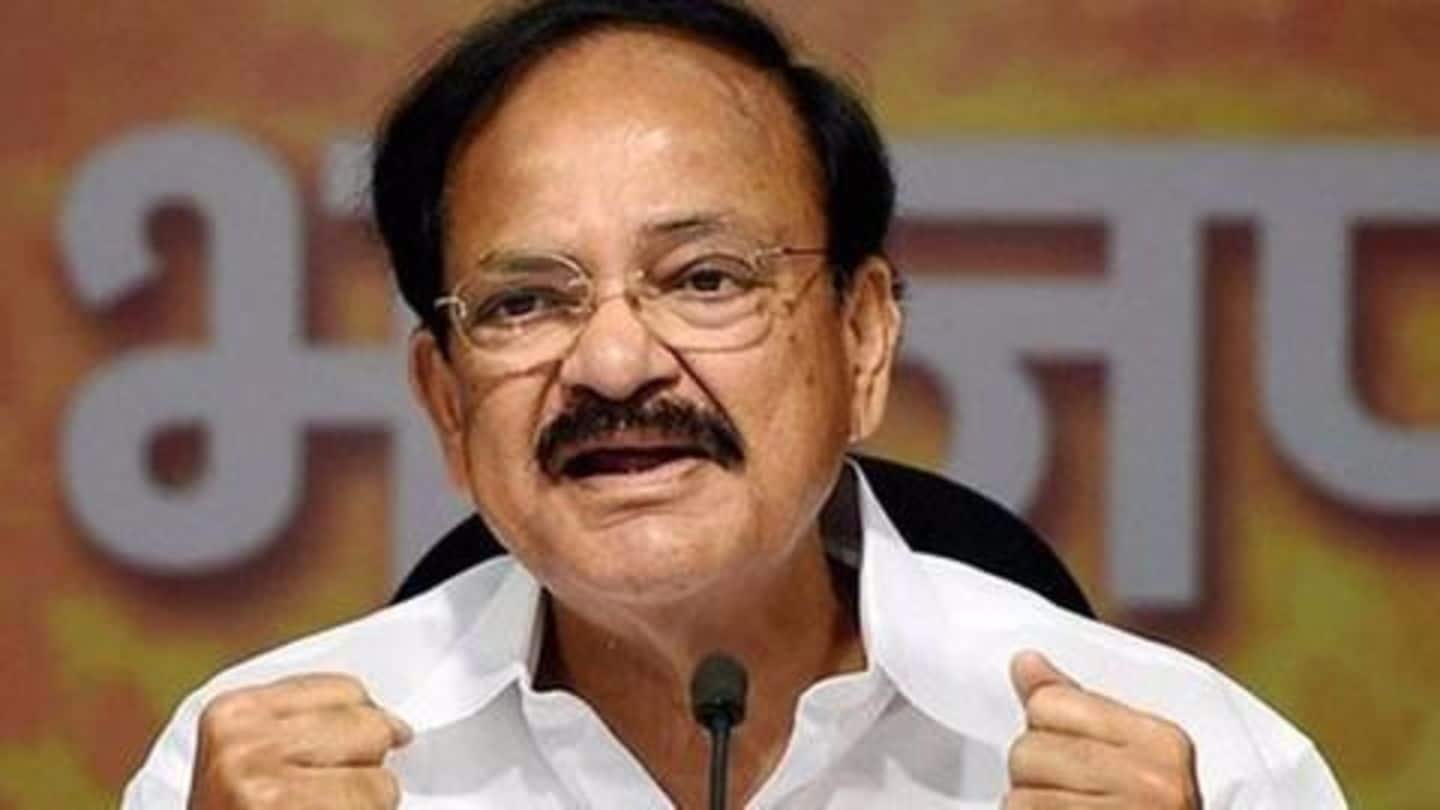 Ahead of vice-presidential election, Cong fires corruption charges at Naidu