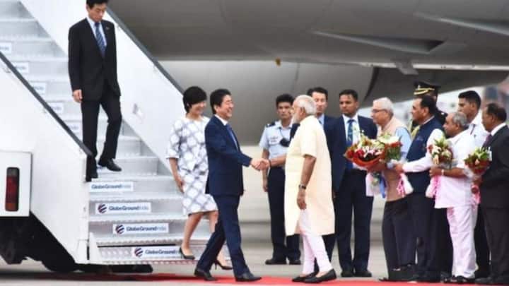 Modi, Abe inaugurate India's first bullet train project in Ahmedabad Modi, Abe inaugurate India's first bullet train project in Ahmedabad