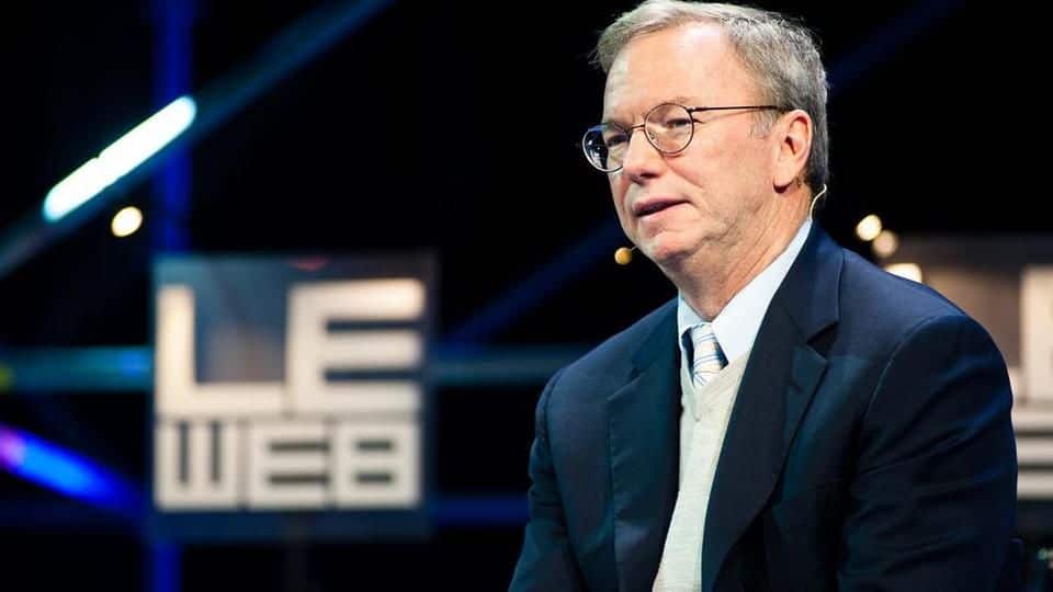 Why is Eric Schmidt stepping down as Alphabet chairman?