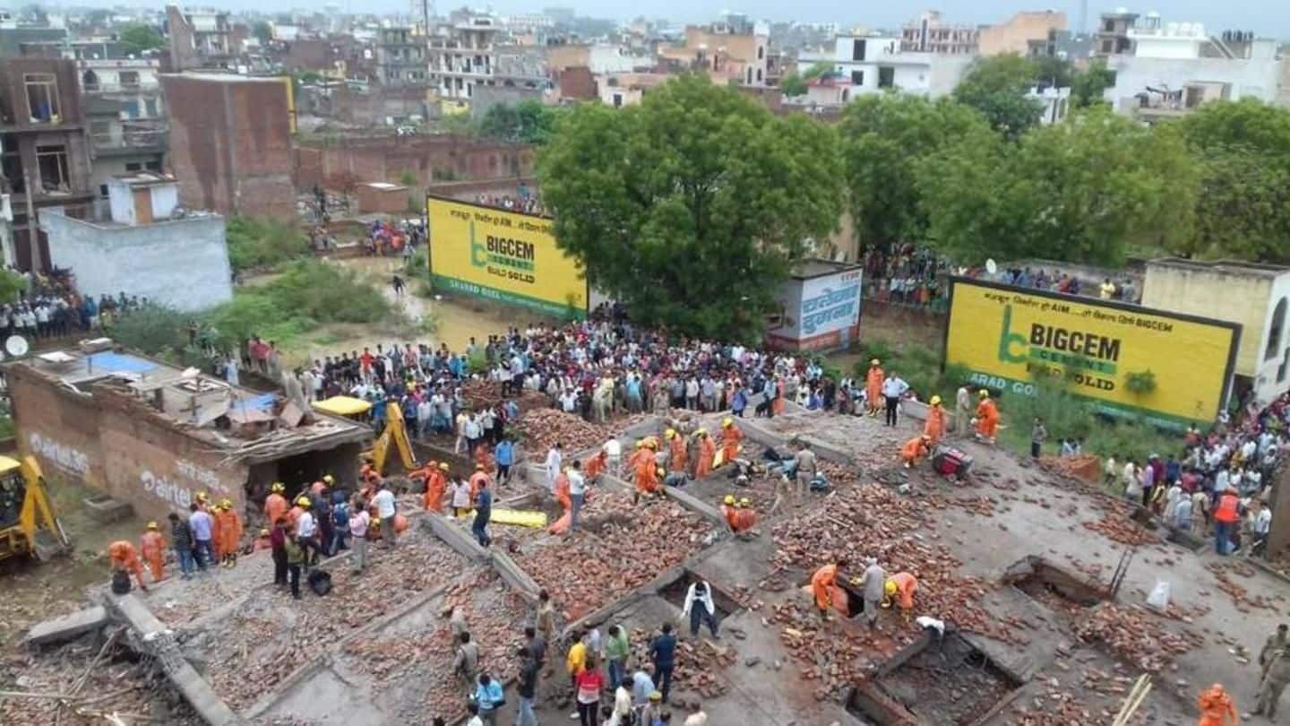 Eight rescued from Ghaziabad building collapse, one dead