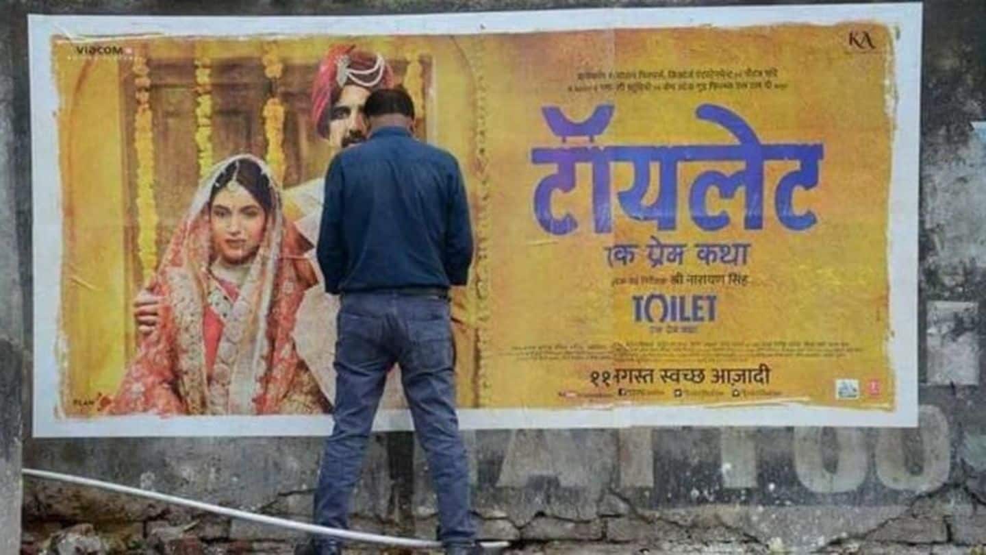 'Practical promotion'? Man peeing on 'Toilet' poster goes viral