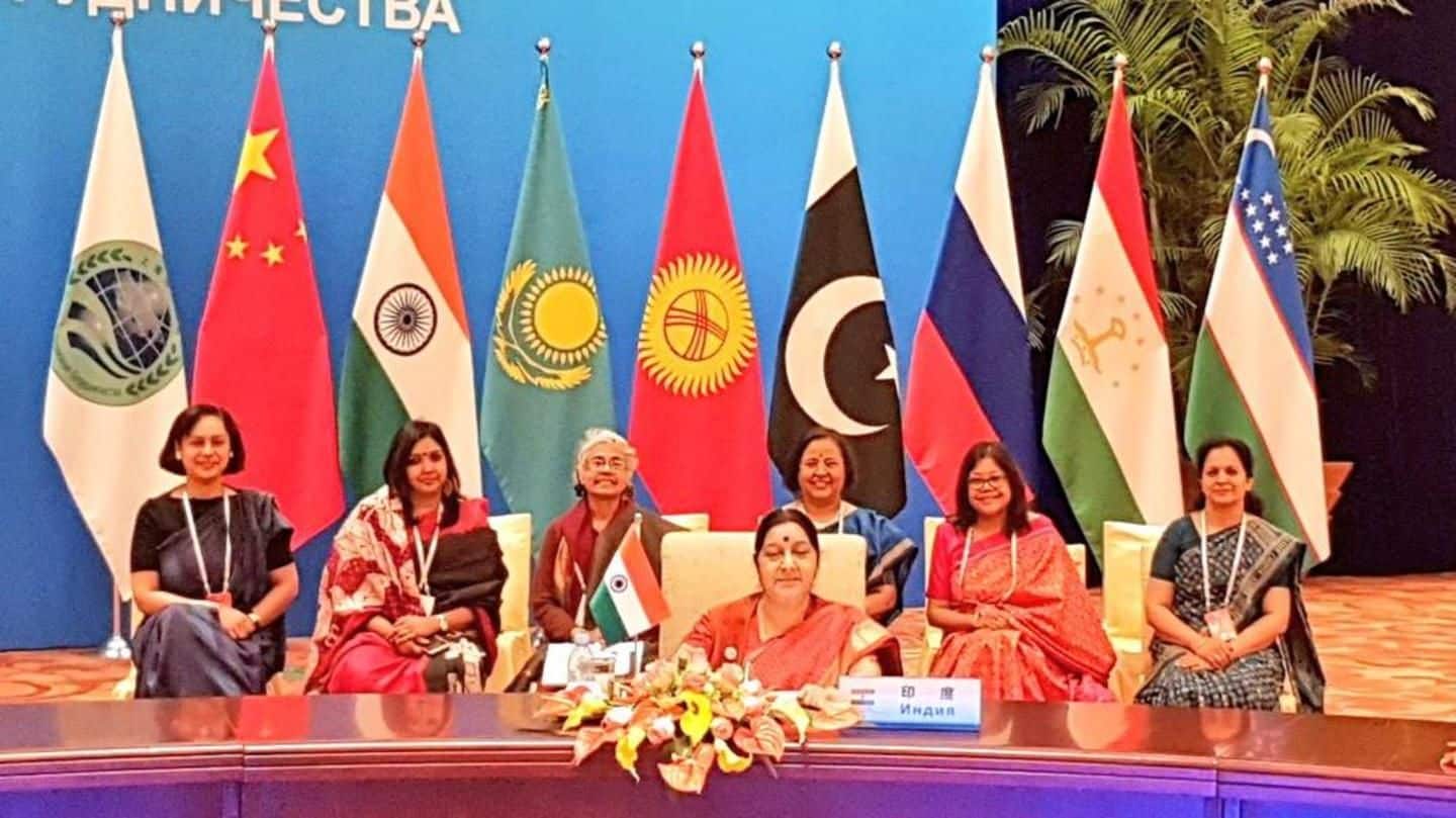 Sushma Swaraj subtly slams Pakistan at SCO Foreign Ministers' meet
