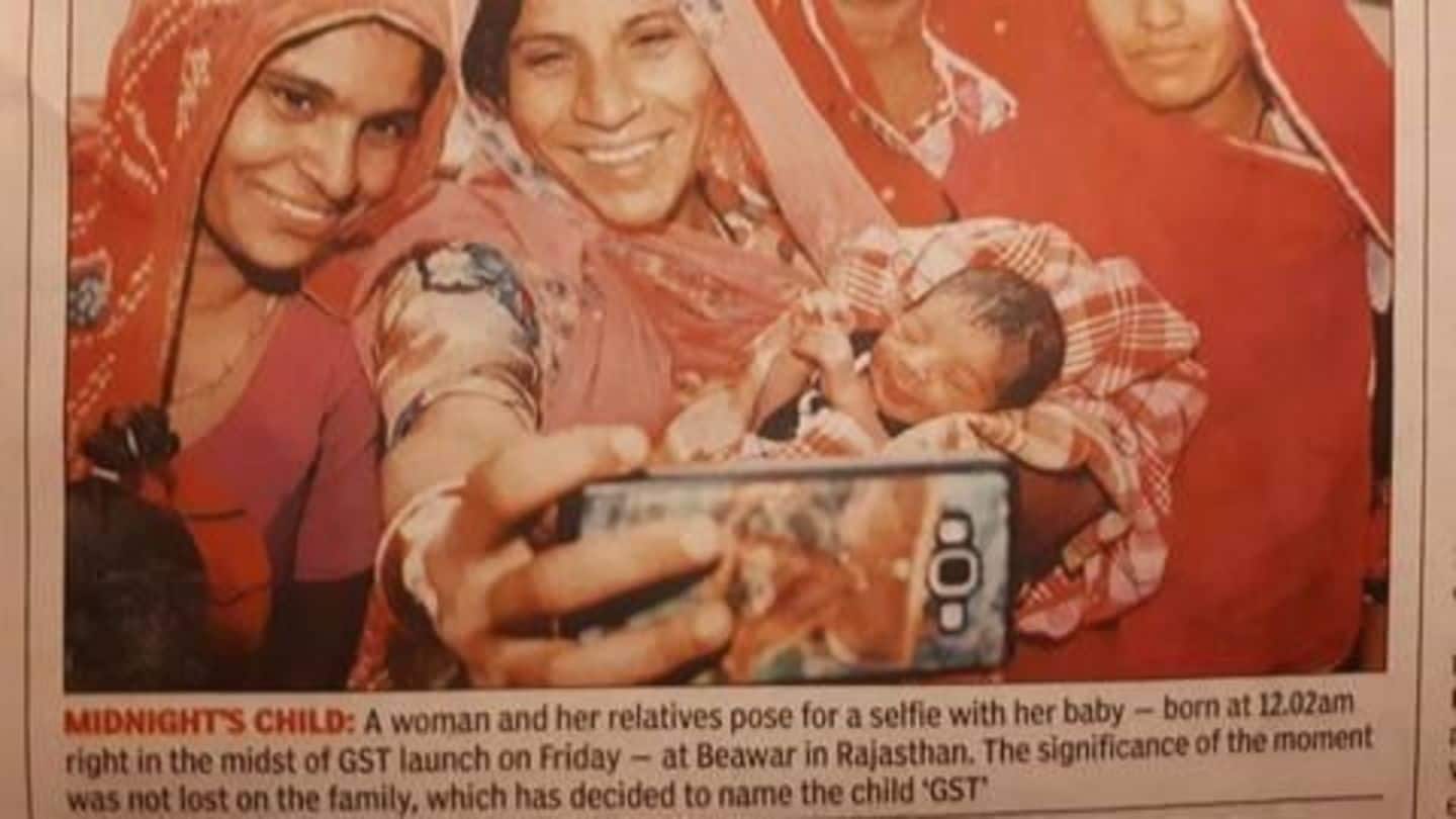 To mark July 1, Chhattisgarh couple names newborn 'GST'!